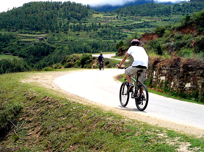 Cycling in Bhutan's Haa Valley