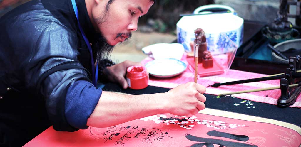 Calligraphy master in China