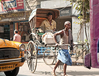Rickshaw in Kolkata, India