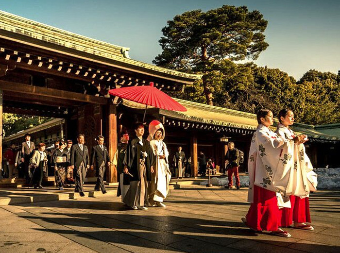 Wedding at Meiji Shrine, Tokyo