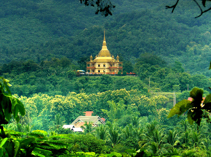 View of Wat Pa Phon Phao in Luang Prabang, Laos