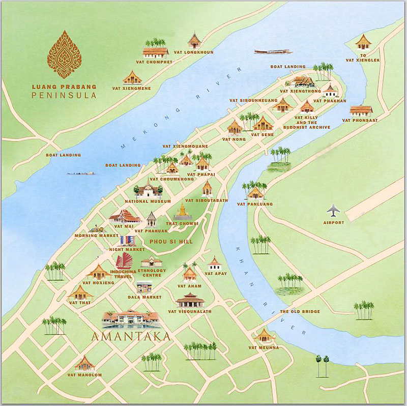 Luang Prabang Map