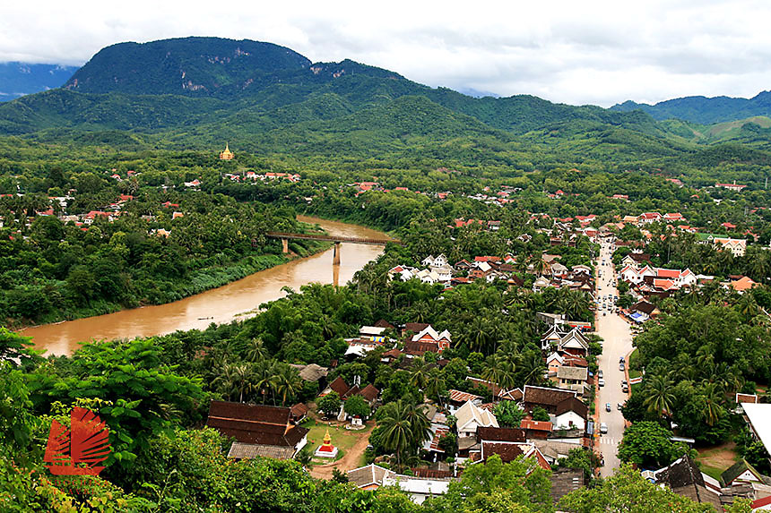 Luang Prabang aerial view