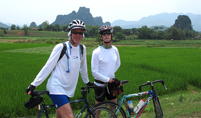 Laos bicycle touring