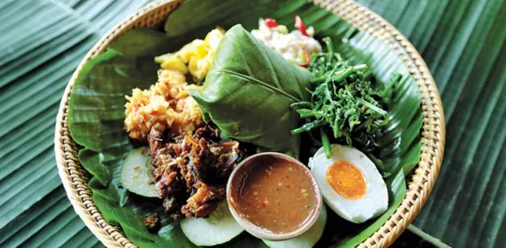 Sabah traditional food platter