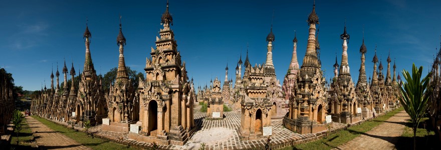 Kakku Stupas near Inle Lake, Myanmar
