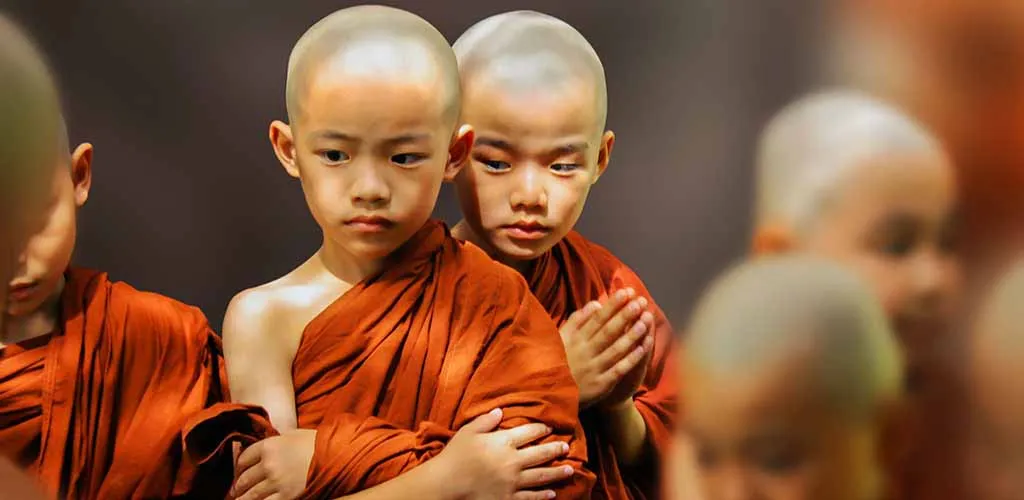 Children monks in Chiang Mai, Thailand