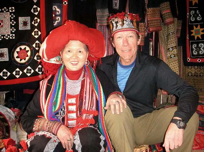 Hilltribe encounter with Red Tai woman in Sapa, Vietnam