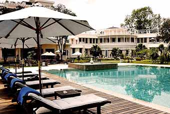 La Residence hotel pool in Hue, Vietnam