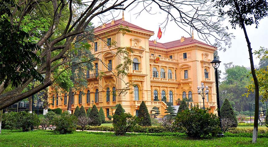 Indochina French Administration Building Hanoi