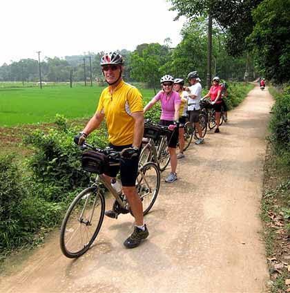 Biking in Hue countryside