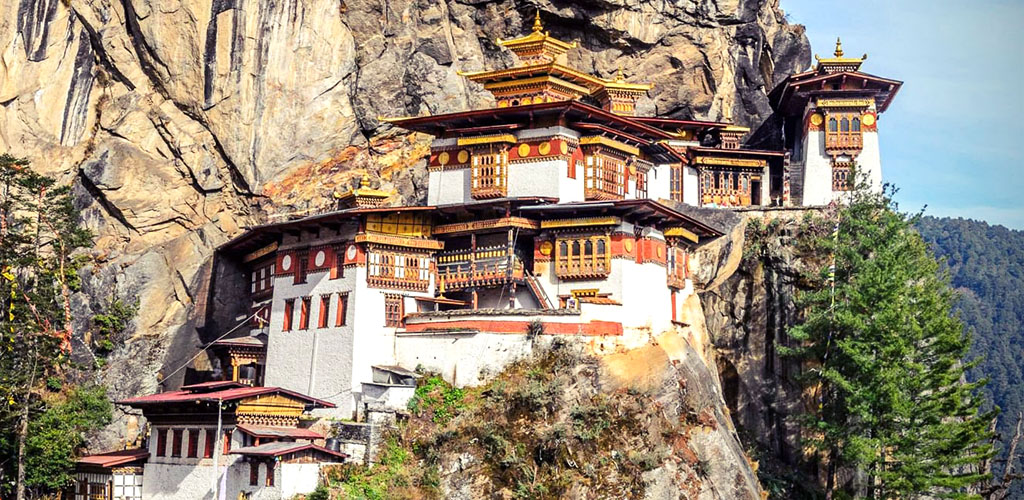 View of Tiger's Nest monastery in Bhutan