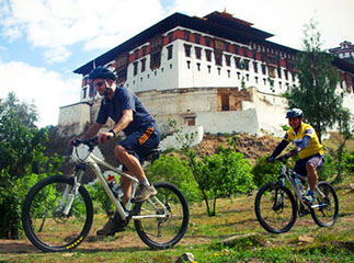 Cycling at Haa Valley, Bhutan
