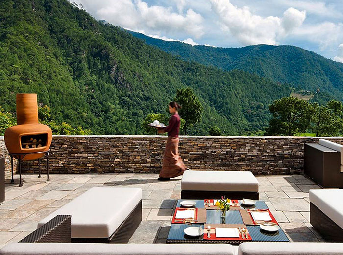 Amankora Bhutan terrace