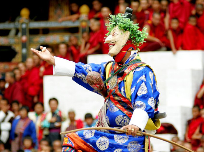 Moment of a Bhutan festival