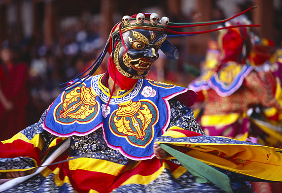 Bhutan festive dance