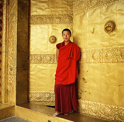 Young Monk at Monastery
