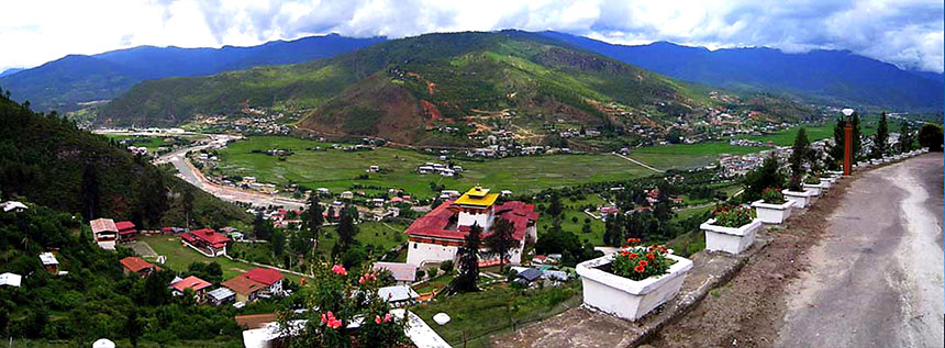 Samdrup Jonkhar, Bhutan aerial view