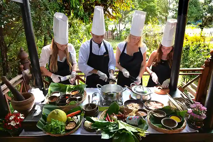 Cooking class in Angkor temples of Cambodia