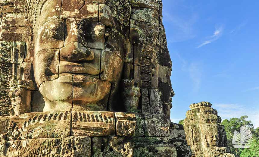 Angkor Thom Bayon Faces