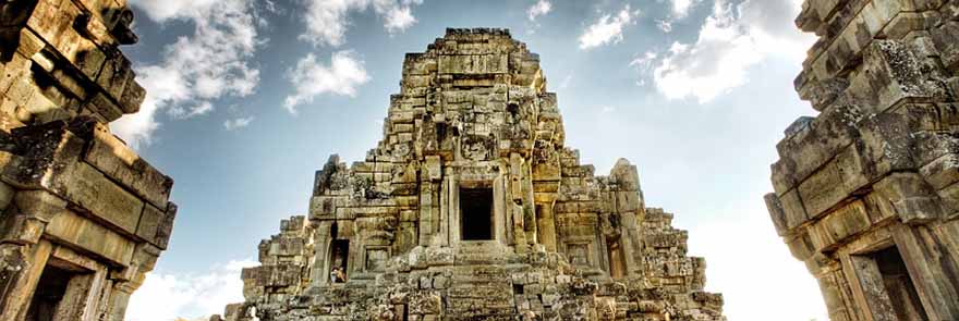 Bayon temple in Angkor Thom, Cambodia