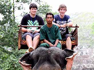 Elephant Ride in Angkor