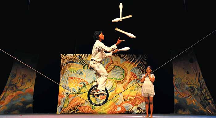 Phare Cambodian Circus tightrope