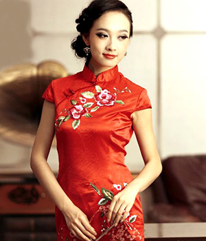 Women with qipao dress, Shanghai