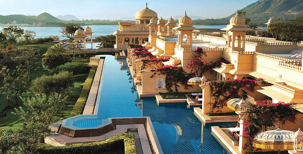 Oberoi Udaivilas from above, Udaipur, India
