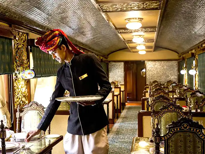 Maharajas Express dining car server