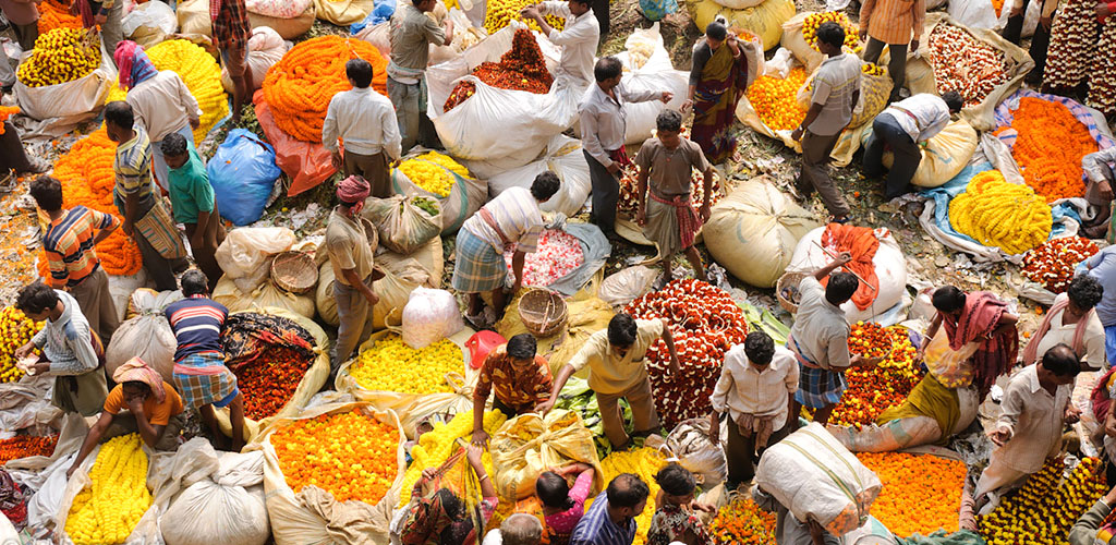 Flower market, Mumbai India