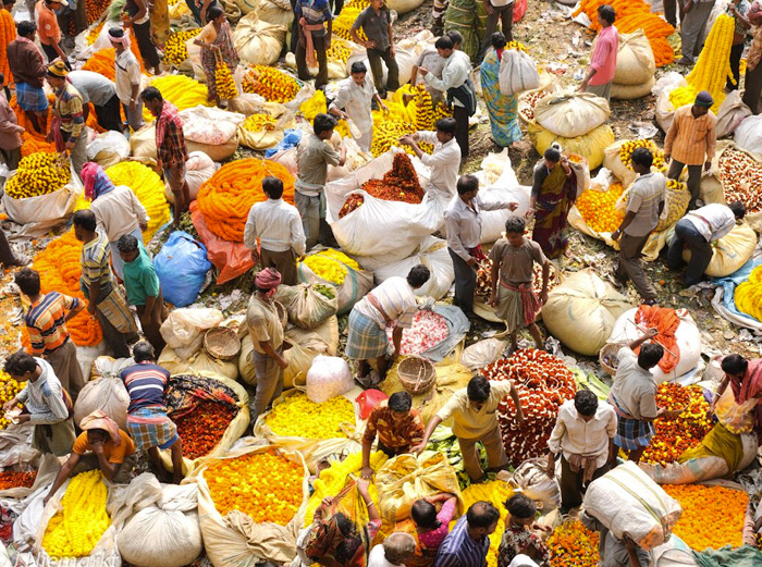 Flower Market – South India – Luxury tour in India