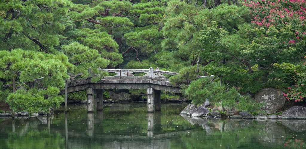 Stone bridge in Kyoto Gyoen
