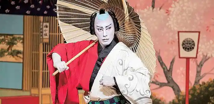 Kabuki Theater actor in Kyoto performance