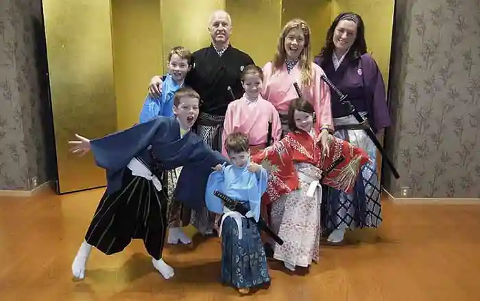 Family Samurai kembu experience in Kyoto