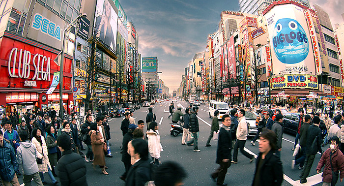 Akihabara street crossing