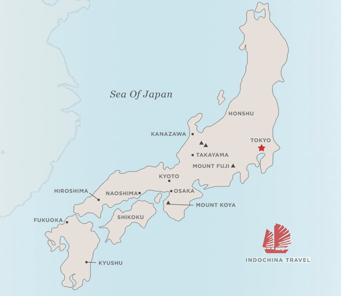 Toru map of Japan