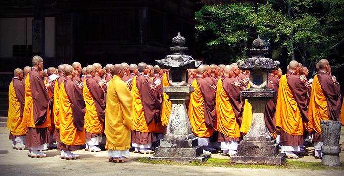 Kyoto monk ceremony