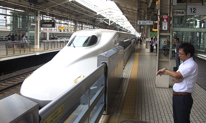 Shinkansen bullet train Osaka