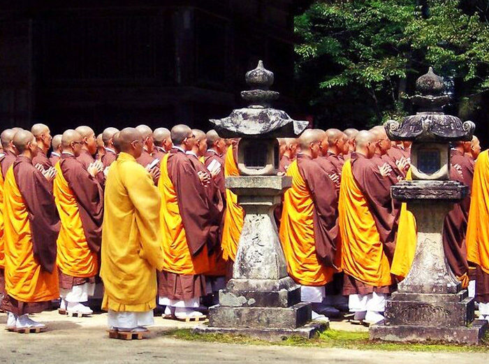 Monks in Mount Koya
