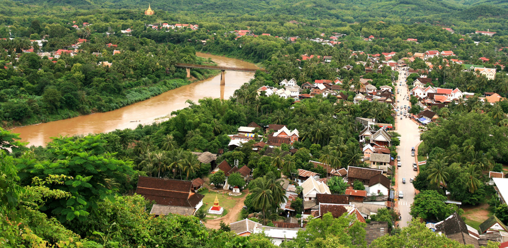 Luang Prabang, Laos from above