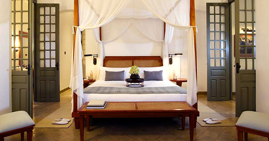Bedroom Suite at the Amantaka luxury hotel in Laung Prabang, Laos