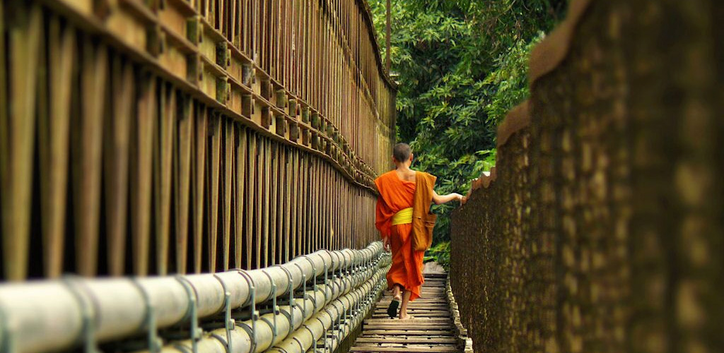 Monk in Luang Prabang, Laos