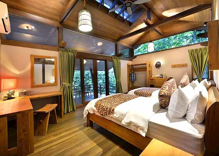 Villa interior photo at Sukau Rainforest Lodge in Borneo