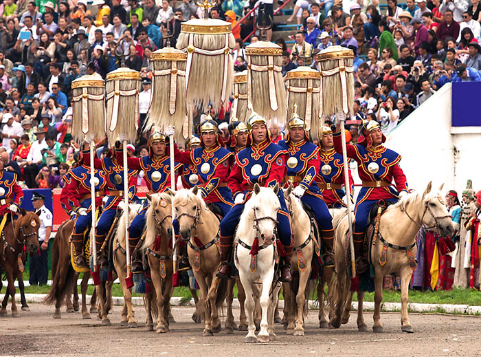 Horse procession at Mongolia's Nadaam Festival