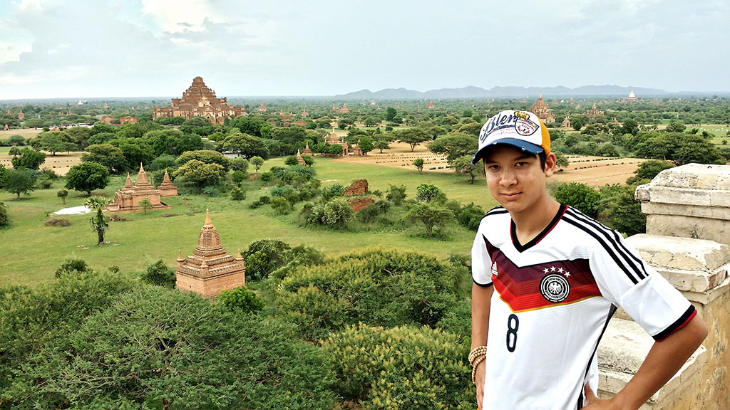 Mario Morris in Bagan, Myanmar