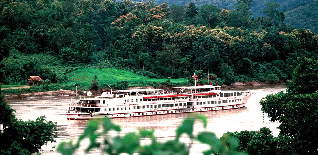 Road to Mandalay luxury cruise ship on the Irrawaddy River