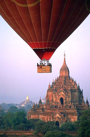 Balloon ride in Bagan
