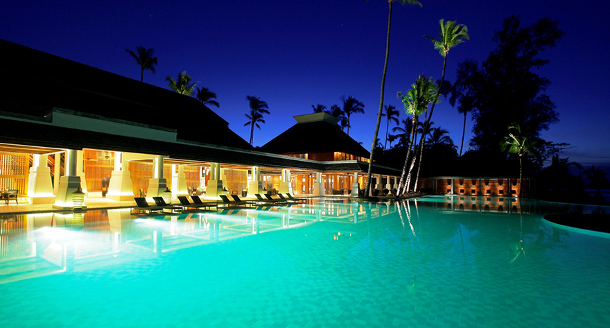 Pool at the Hilton Ngapali Resort in Myanmar