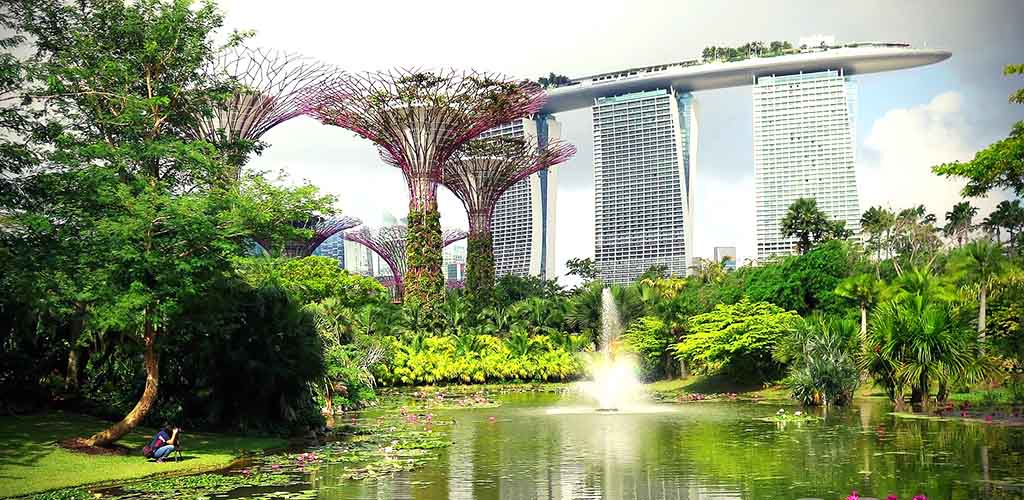 Singapore Gardens by the Bay and Marina Sands